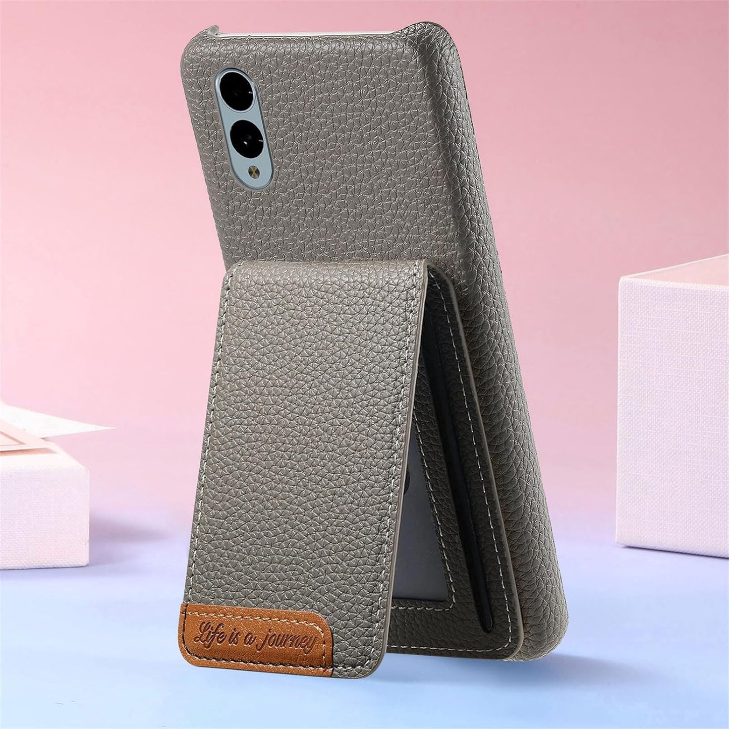 iTape 2 in 1 Wallet Phone Case for Fujitsu arrows We2, Shockproof Ultra-thin Phone Case, RFID Anti-theft Wallet Pink