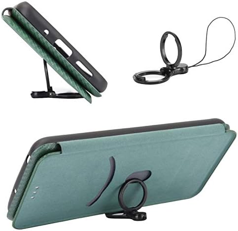 iTape Carbon fiber phone case for Motorola Moto G 04. Magnetic flip phone case, credit card slot, wallet case, shockproof and drop-proof Green