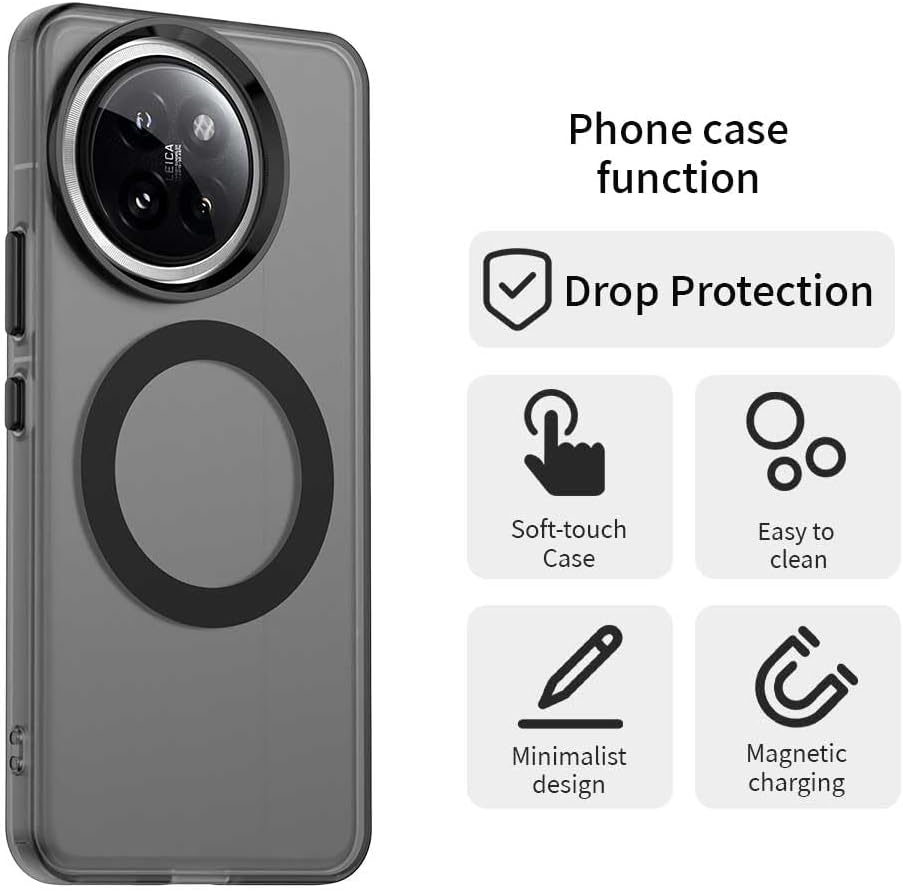 iTape TPU candy phone case for Xiaomi 14 Civi, supports wireless charging, four-corner airbag protection, military anti-fall phone case Green