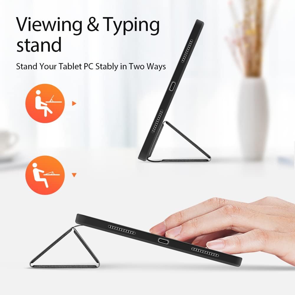 Magnetic Case for iPad Air 13-inch(2025）（2024） - [Built-in Pen Holder] Multi-angle Viewing Hard Shell Smart Stand Case, Auto Sleep\/Wake