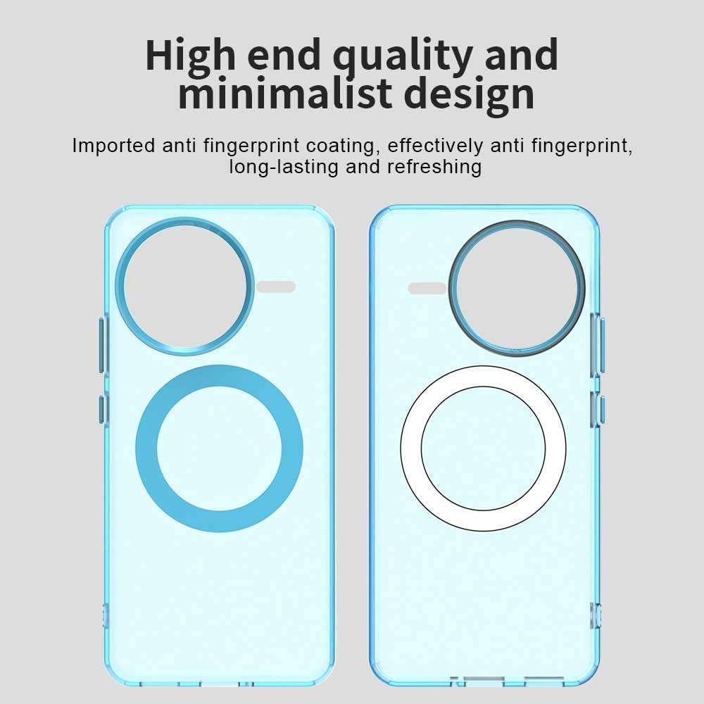 iTape TPU magnetic candy color mobile phone case for Xiaomi Redmi K80, supports wireless charging, four-corner airbag protection, military anti-fall mobile phone case Purple