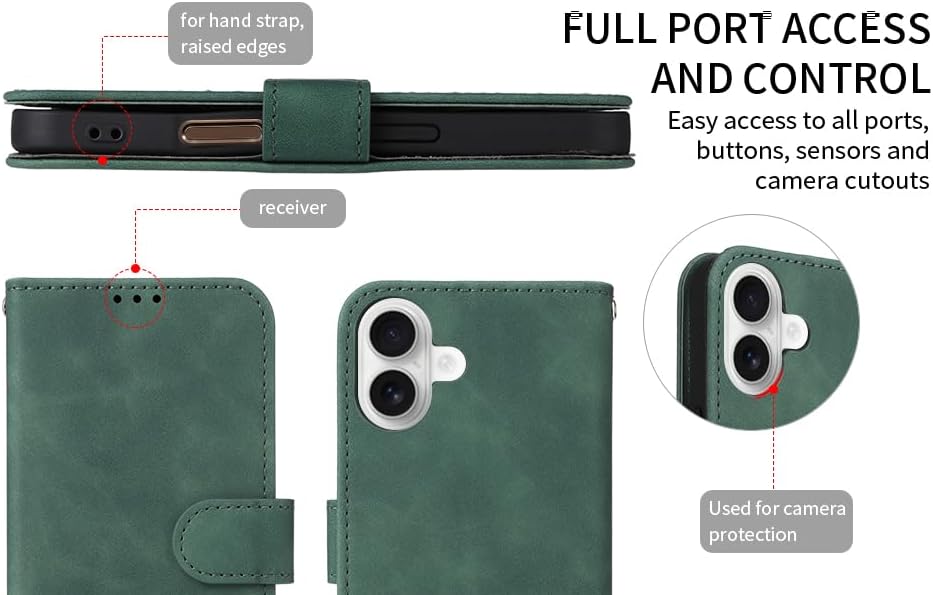 iTape Mobile phone case compatible with Samsung Galaxy S25 Edge. Soft touch flip holder credit card slot wallet phone case, shockproof and drop-proof Black