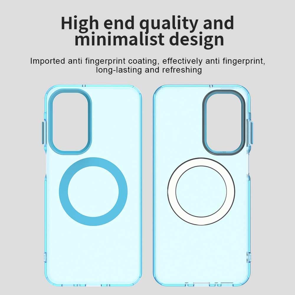iTape TPU magnetic candy color mobile phone case for Samsung Galaxy A26 5G, supports wireless charging, four-corner airbag protection, military anti-fall mobile phone case Purple