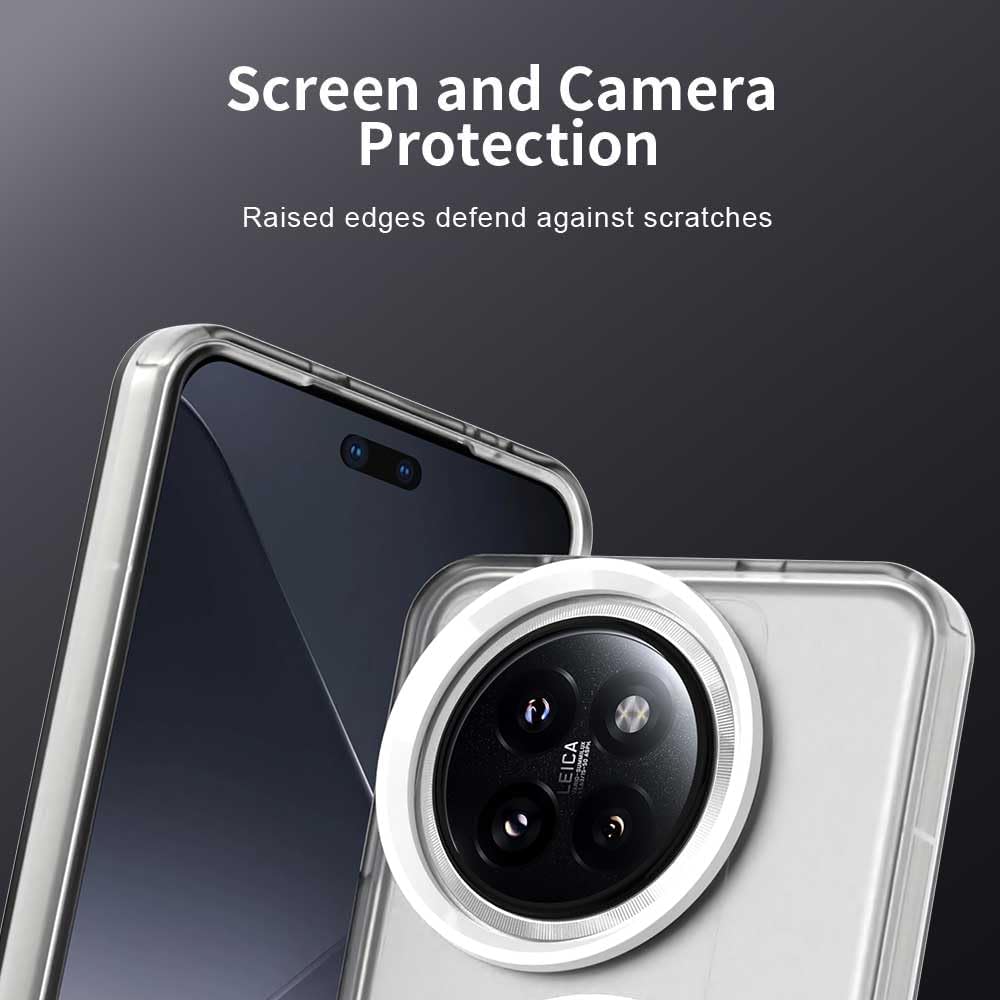 iTape TPU candy phone case for Xiaomi 14 Civi, supports wireless charging, four-corner airbag protection, military anti-fall phone case Green