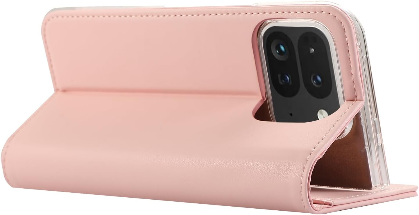 iTape Magnetic Leather Case for Google Pixel 9 Pro Fold, RFID Anti-theft Wallet Phone Case, Multi-Card Slot Magnetic Flip Cover