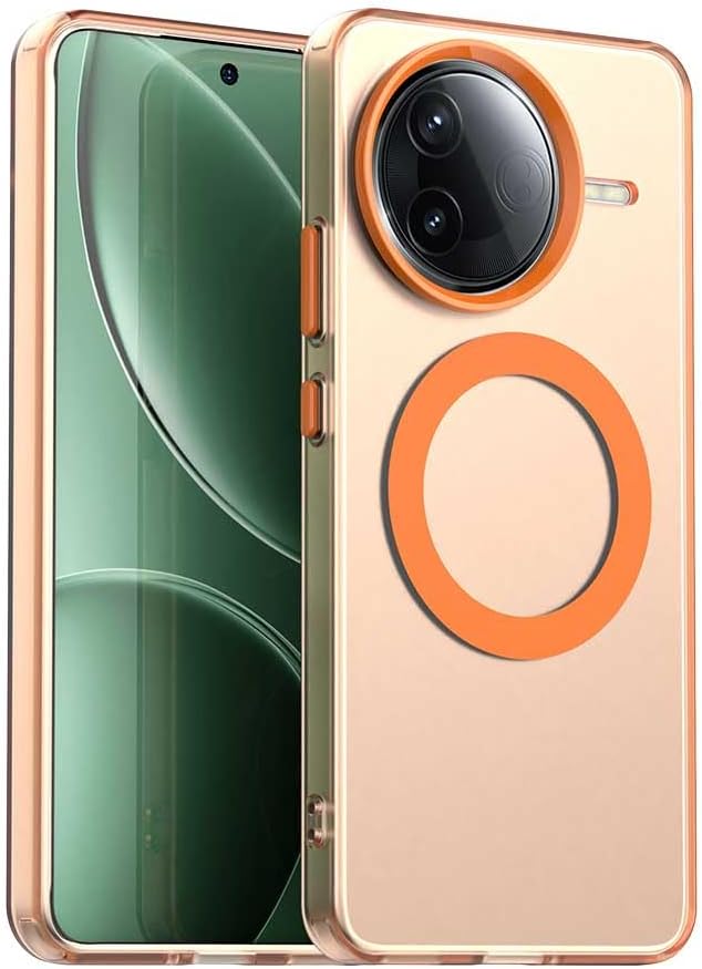 iTape TPU magnetic candy color mobile phone case for Xiaomi Redmi K80, supports wireless charging, four-corner airbag protection, military anti-fall mobile phone case Purple