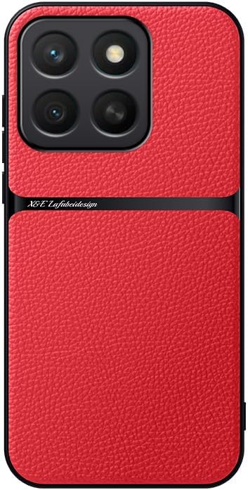 iTape Leather phone case suitable for Honor X8c, soft touch, shockproof, dustproof, anti-slip phone case magnetic car mount Wireless charging navy