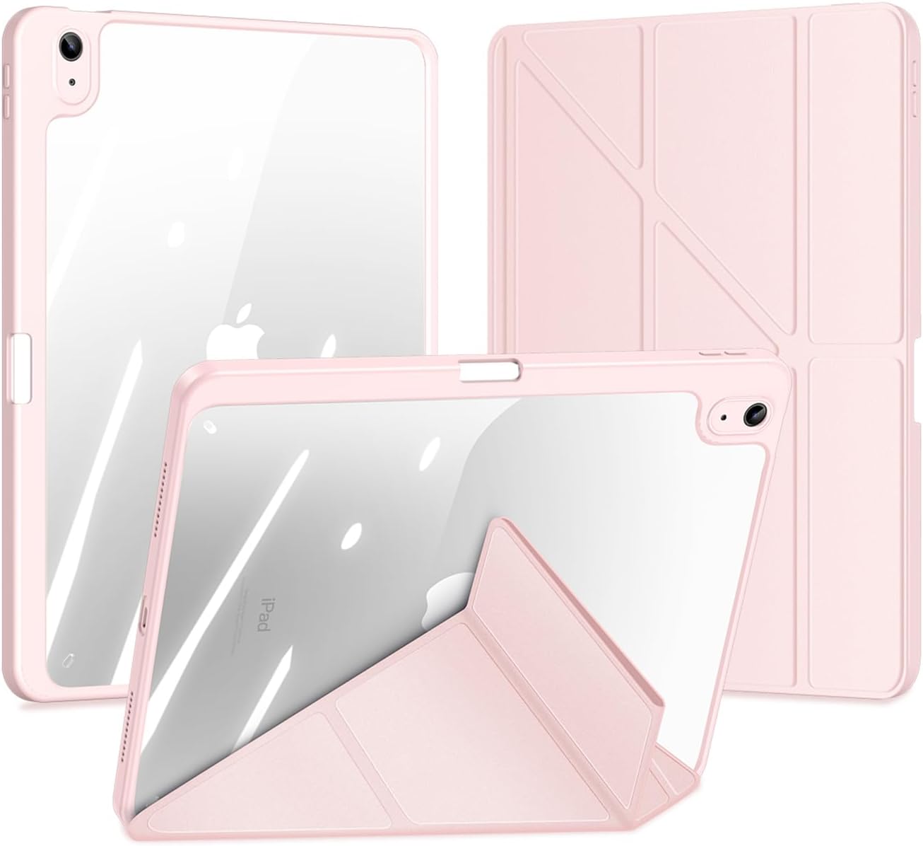 Magnetic protective case for Apple iPad Air 11 (2025), [Stand function] Ultra-thin smart case with automatic sleep wake function Pink