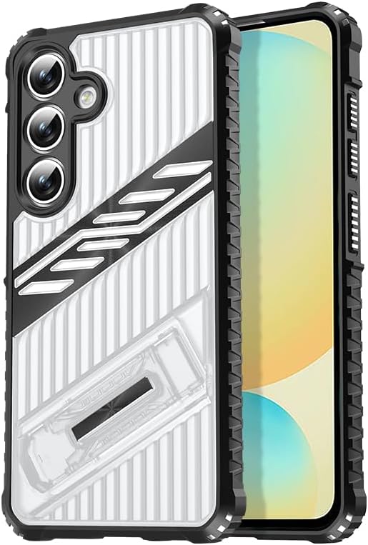 iTape Four-corner airbag anti-fall mobile phone case suitable for Samsung Galaxy S24 FE, invisible folding bracket, suitable for Samsung Galaxy S24 FE