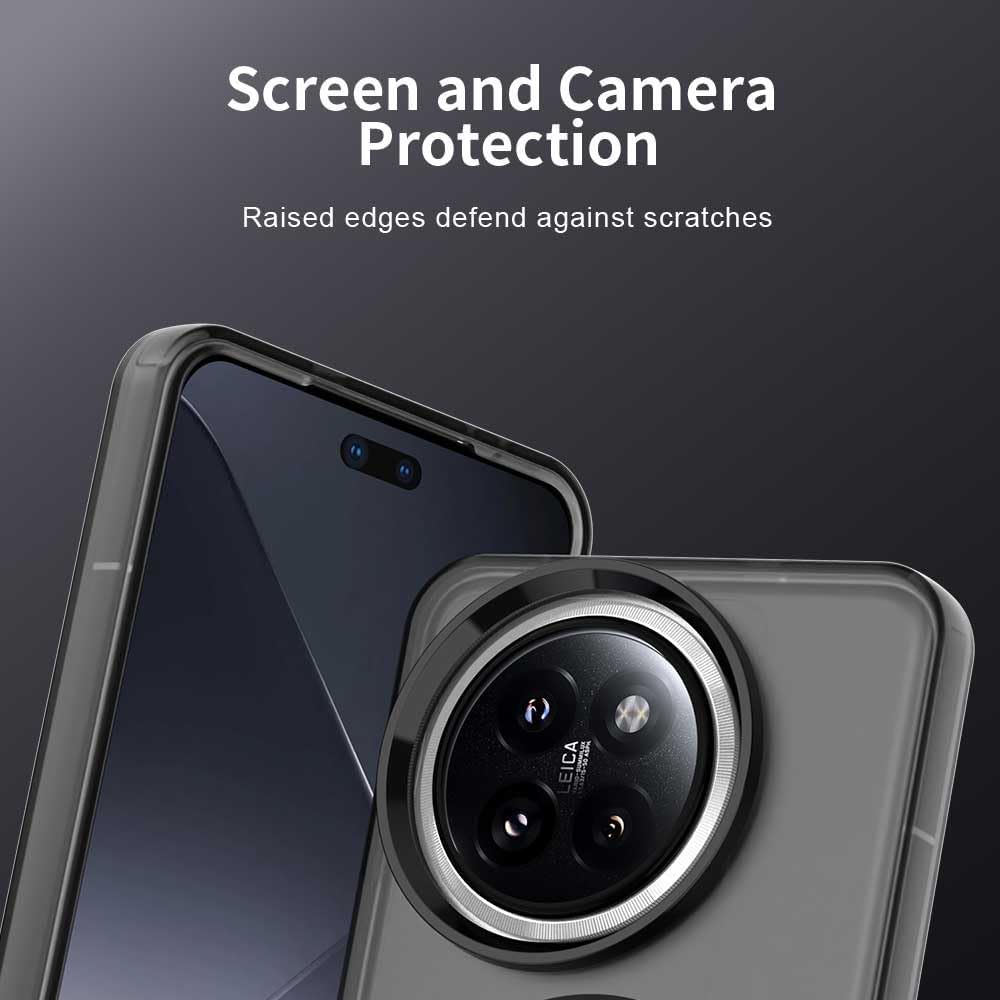 iTape TPU candy phone case for Xiaomi 14 Civi, supports wireless charging, four-corner airbag protection, military anti-fall phone case Green
