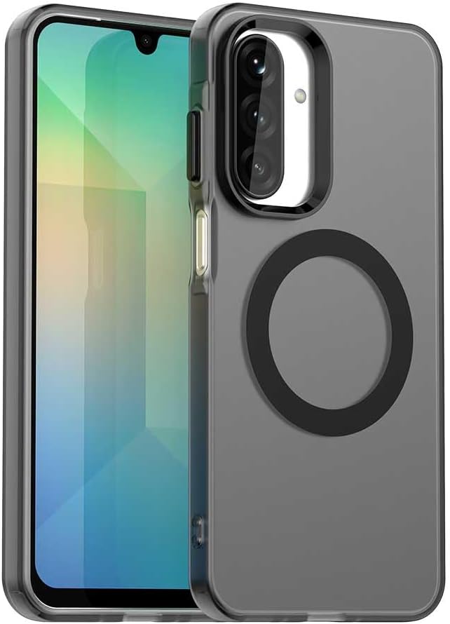 iTape TPU magnetic candy color mobile phone case for Samsung Galaxy A26 5G, supports wireless charging, four-corner airbag protection, military anti-fall mobile phone case Purple