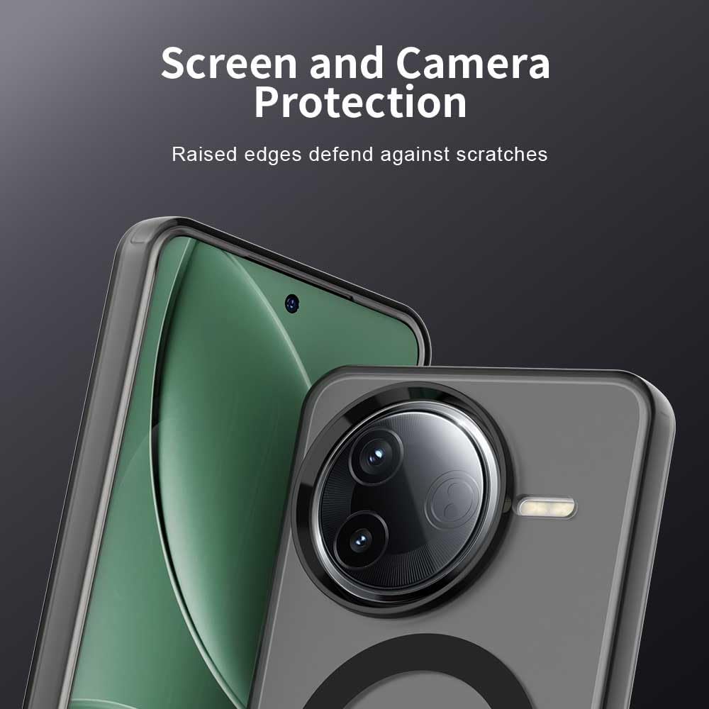 iTape TPU magnetic candy color mobile phone case for Xiaomi Redmi K80, supports wireless charging, four-corner airbag protection, military anti-fall mobile phone case Purple