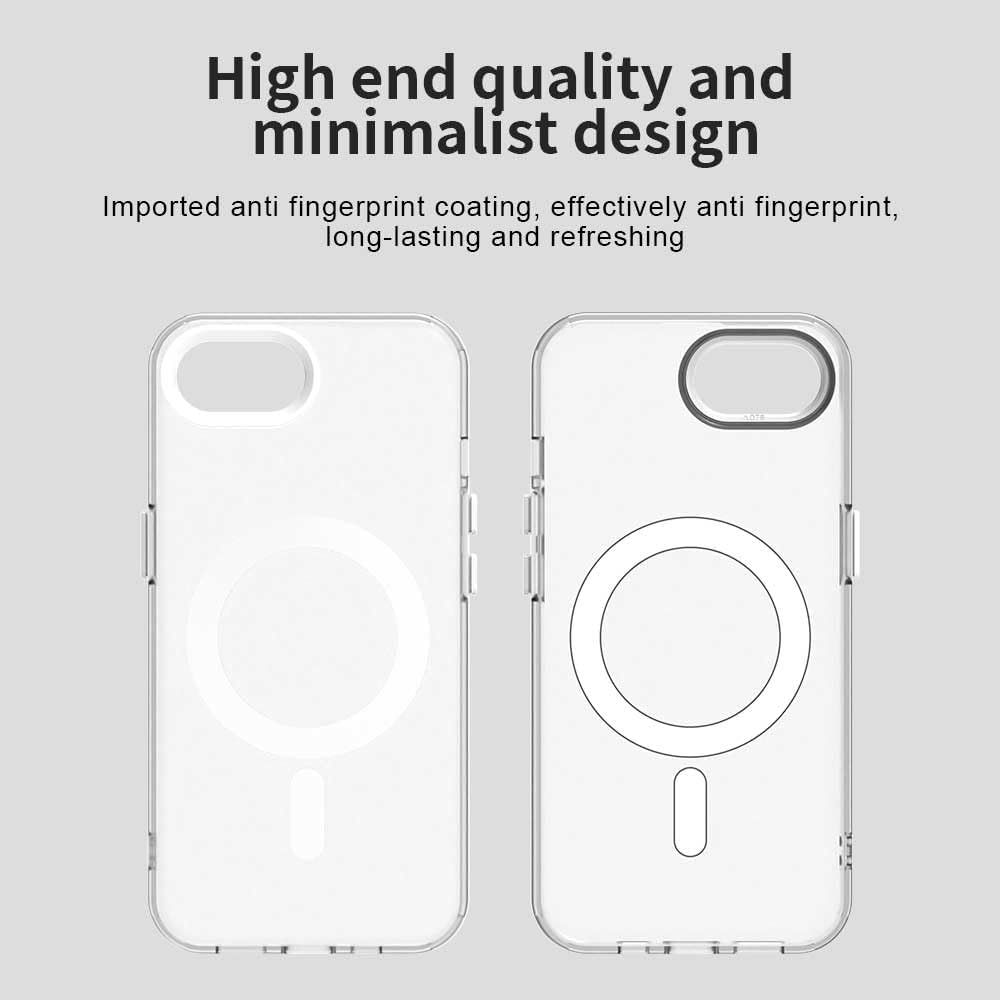 TPU magnetic candy color mobile phone case for iPhone 16E, supports wireless charging, four-corner airbag protection, military anti-fall mobile phone case Red