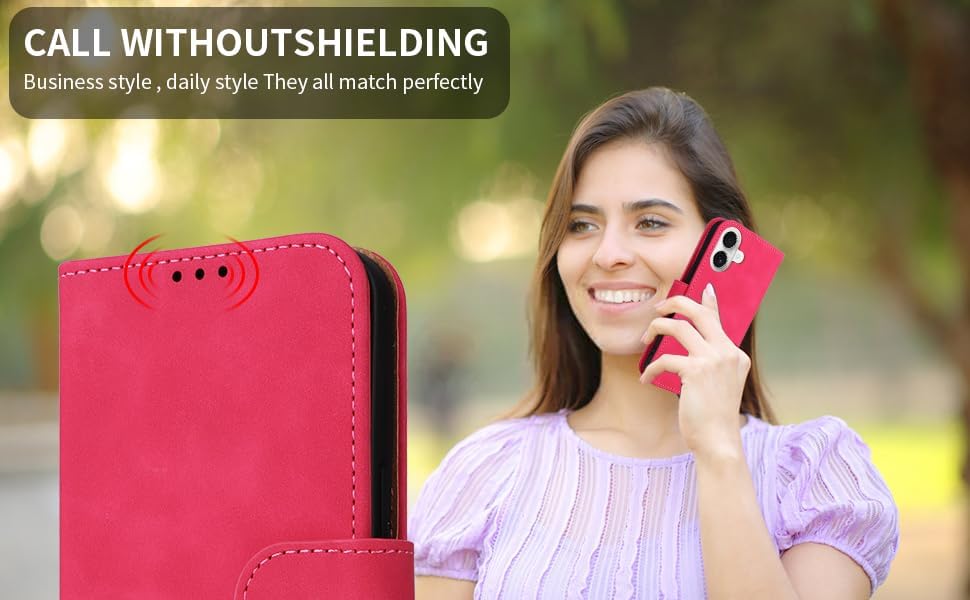 Mobile phone case compatible with iPhone 16E. Soft touch flip holder credit card slot wallet phone case, shockproof and drop-proof Green