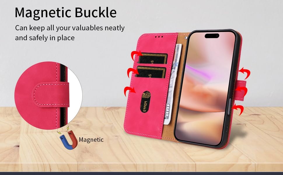 iTape Mobile phone case compatible with Samsung Galaxy S25 Edge. Soft touch flip holder credit card slot wallet phone case, shockproof and drop-proof Black