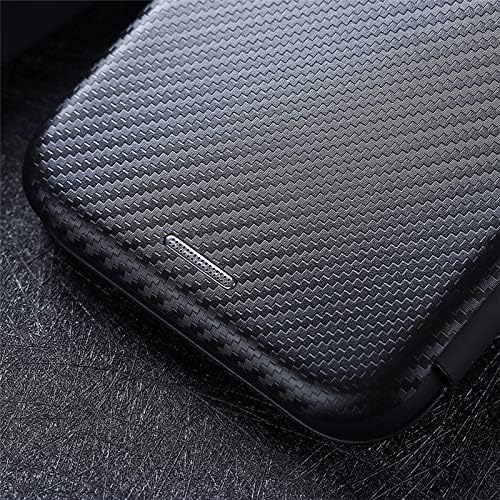 iTape Carbon fiber phone case for Motorola Moto G 04. Magnetic flip phone case, credit card slot, wallet case, shockproof and drop-proof Green