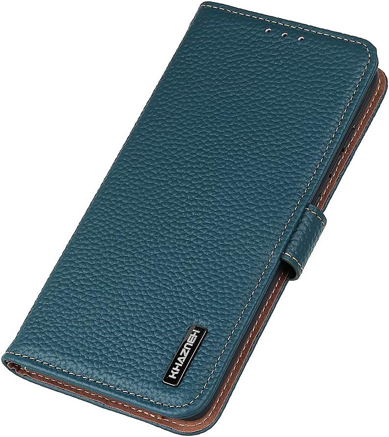 iTape Genuine leather pebbled phone case for Honor 400 Lite, cowhide RFID anti-theft brush phone case with card slot and shockproof flip cover Red