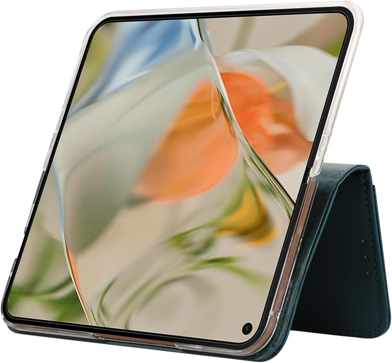 iTape Magnetic Leather Case for Google Pixel 9 Pro Fold, RFID Anti-theft Wallet Phone Case, Multi-Card Slot Magnetic Flip Cover