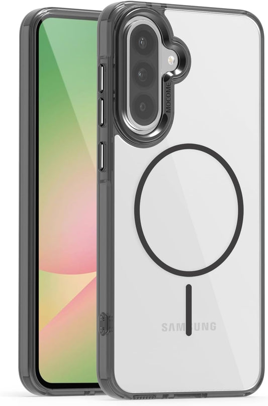 iTape Magnetic transparent phone case for Samsung Galaxy A36, supports wireless charging, military-grade drop-proof, compatible with Samsung Galaxy A36 Car magnetic bracket