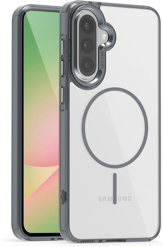 iTape Magnetic transparent phone case for Samsung Galaxy A56, supports wireless charging, military-grade drop-proof, compatible with Samsung Galaxy A56 Car magnetic bracket