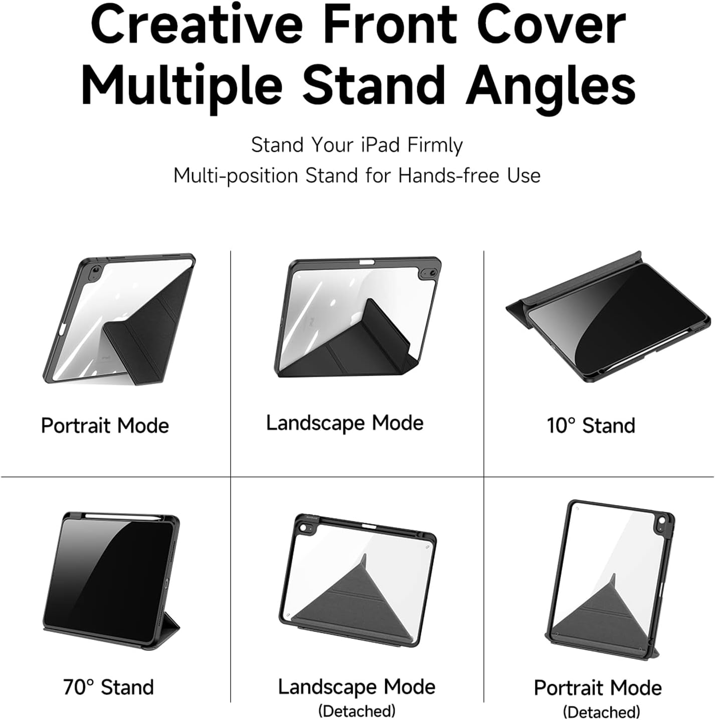 Magnetic protective case for Apple iPad Air 11 (2025), [Stand function] Ultra-thin smart case with automatic sleep wake function Pink