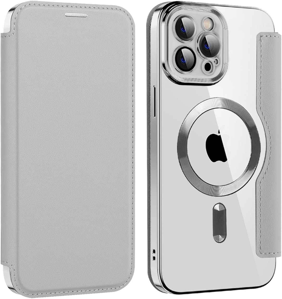 Wallet phone case suitable for iPhone 11 Pro max with [Credit Card Holder][RFID Blocking], compatible with magnetic wireless charging Blue