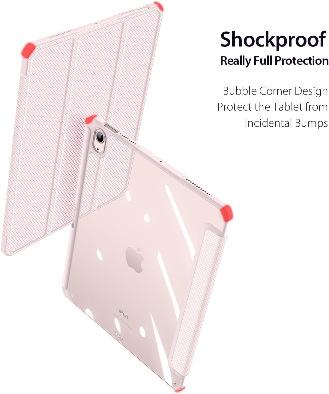 Magnetic Case for Apple iPad Air 11 (2024-2025) [Built-in Pen Holder] Multi-angle Viewing Smart Stand Case, Auto Sleep\/Wake, Four-corner Airbag Protection Blue