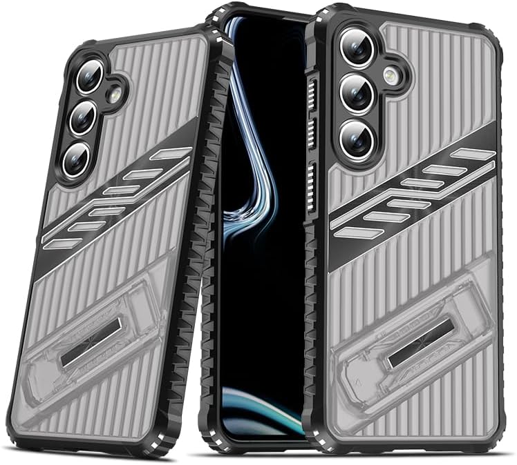 iTape Four-corner airbag anti-fall mobile phone case suitable for Samsung Galaxy S24 FE, invisible folding bracket, suitable for Samsung Galaxy S24 FE