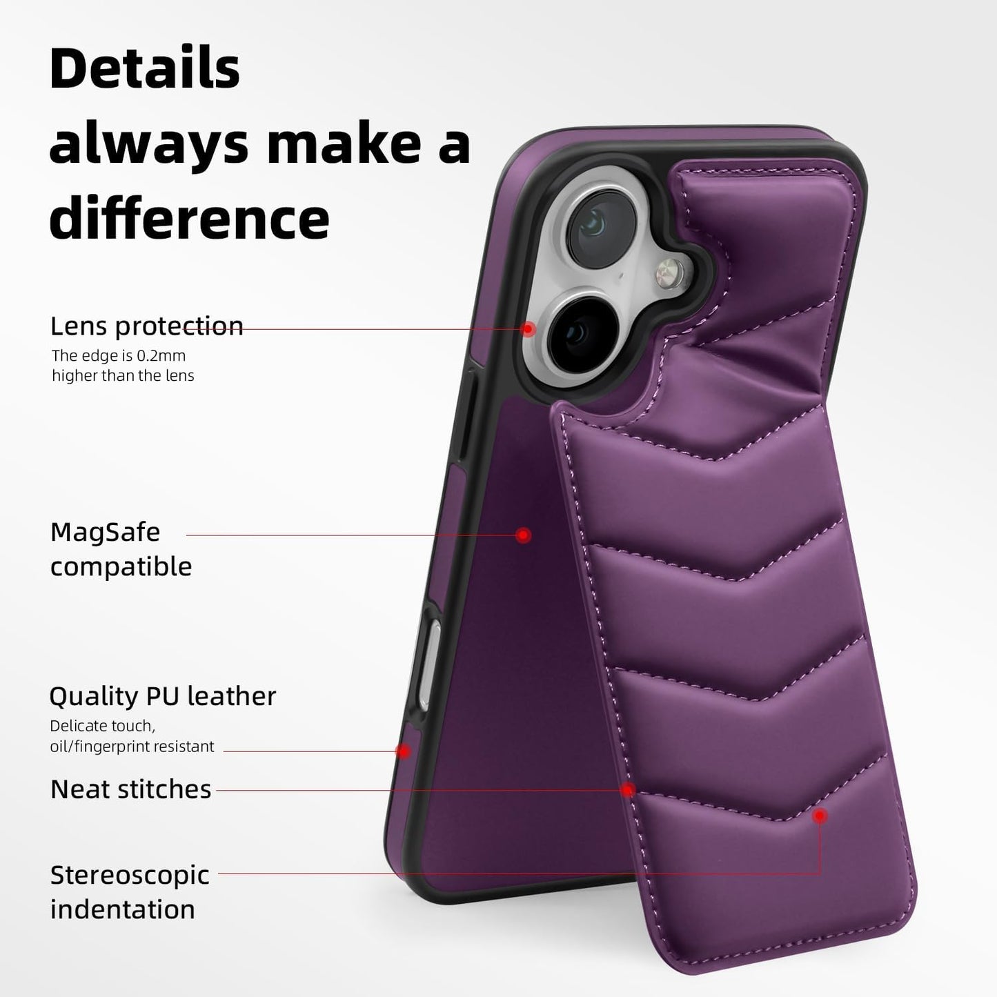 Lycra Down Phone Case for iPhone 16 Plus with [Credit Card Holder] [RFID] Invisible Flip Holder, Magnetic car mount, waterproof and drop-proof, comfortable to hold Green