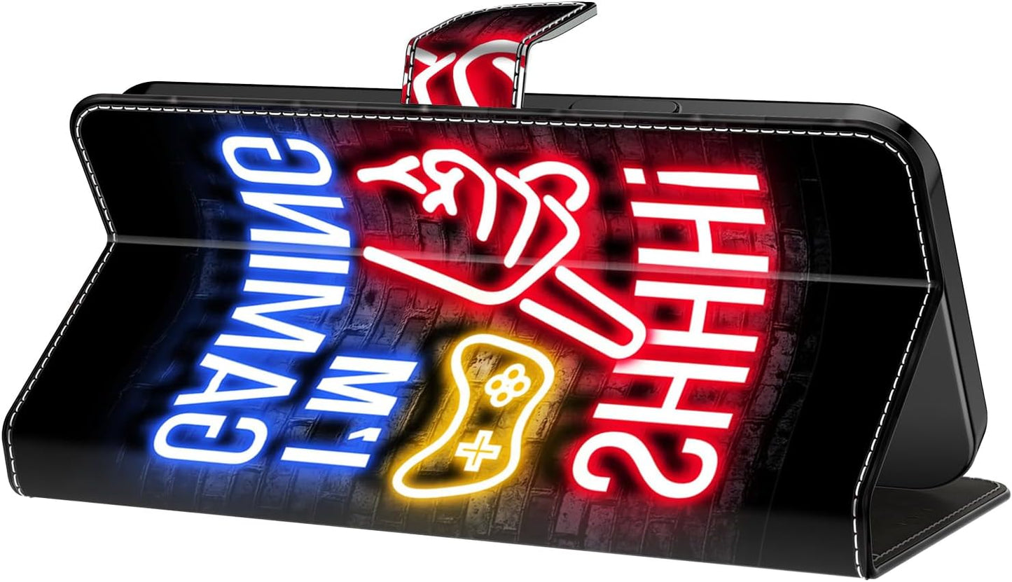 iTape Graffiti wallet phone case for Google Pixel 9, shockproof phone case, card slot wallet, flip stand phone case