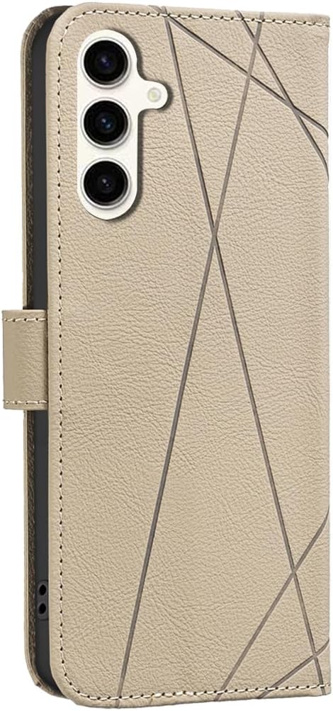 iTape Wallet phone case for Samsung Galaxy A55, RFID anti-theft wallet, pressed edge leather case flip cover stand
