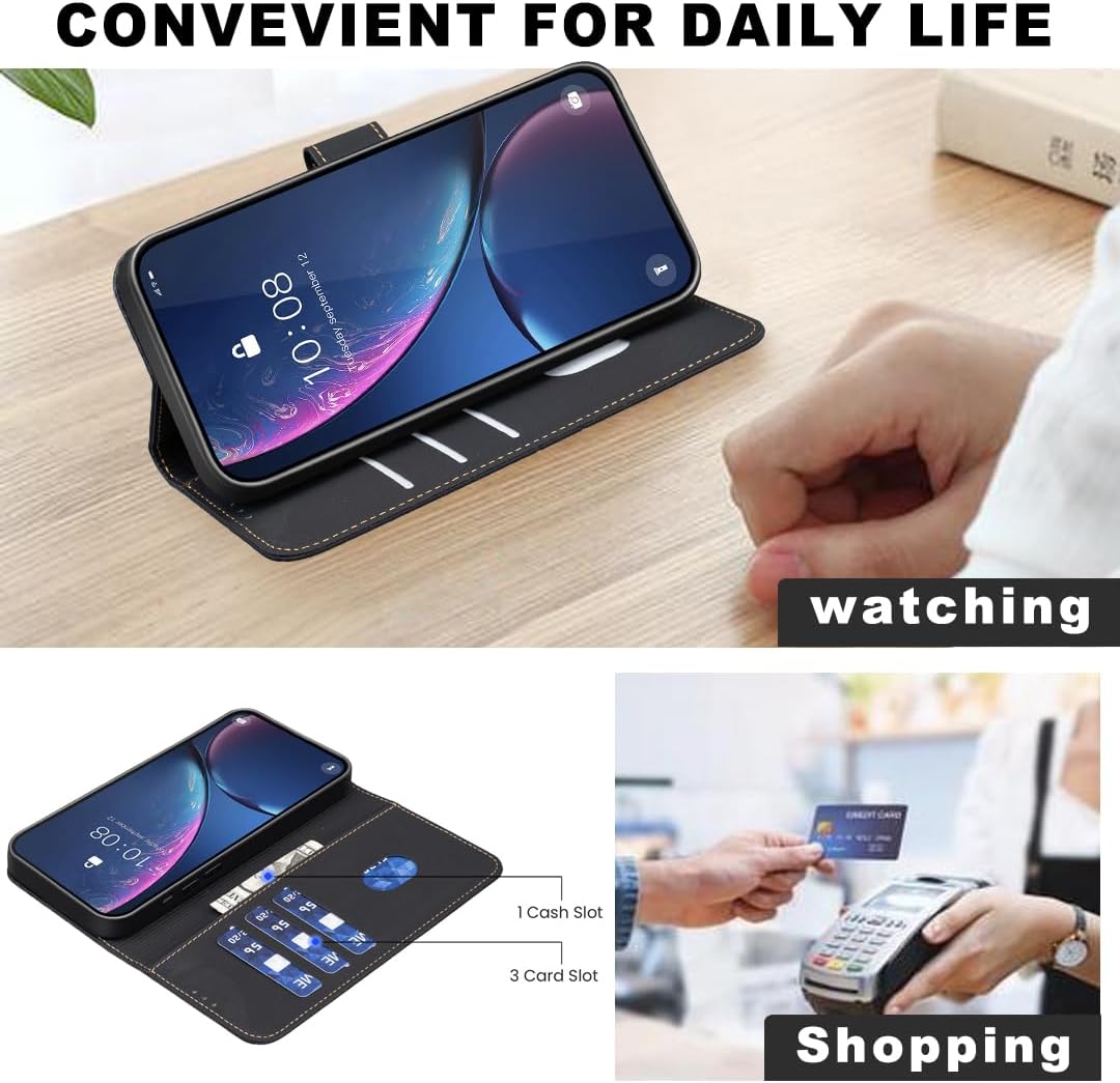 iTape Wallet phone case for Samsung Galaxy S25, RFID anti-theft wallet, pressed edge leather case flip cover stand Blue