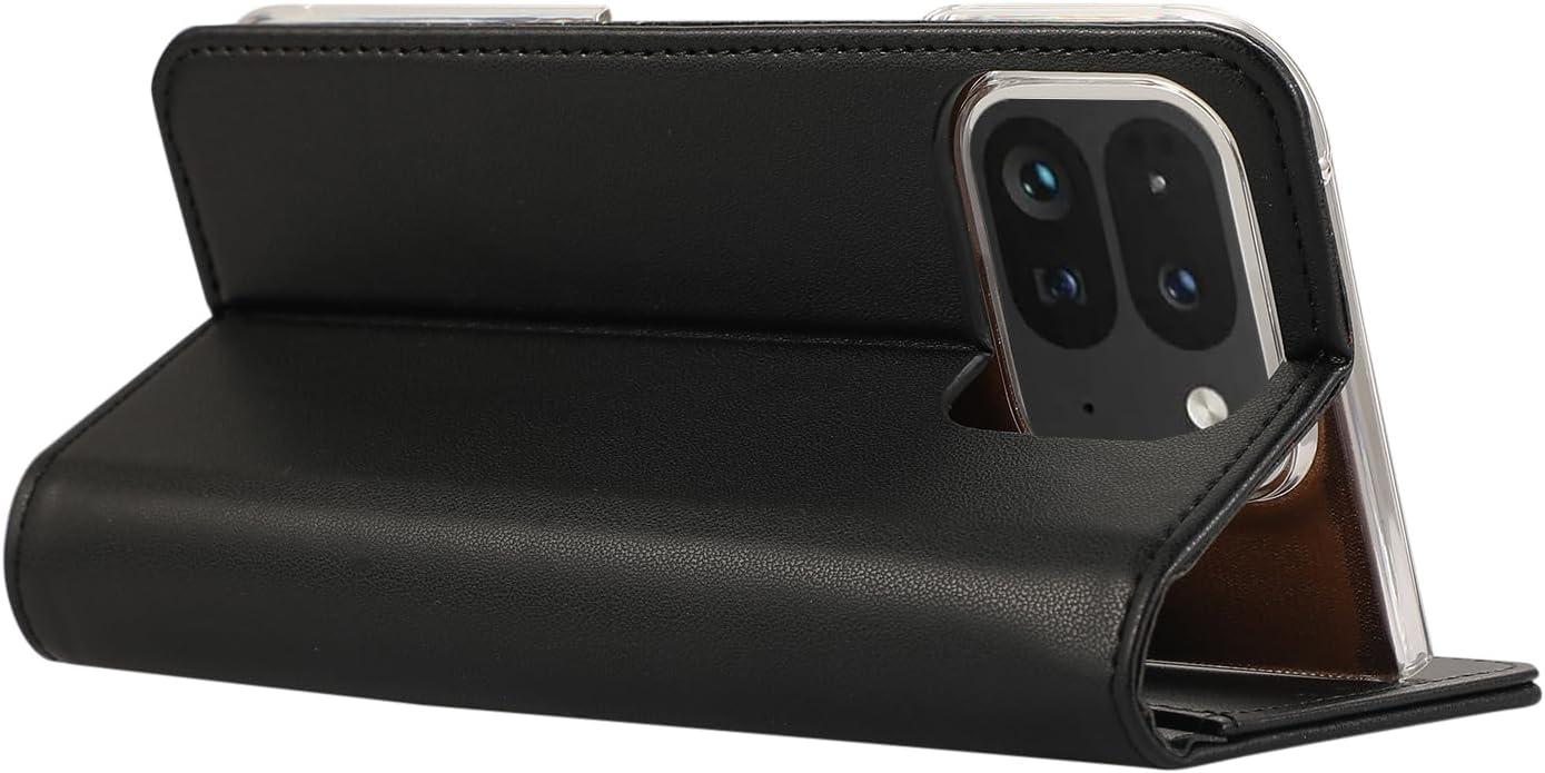 iTape Magnetic Leather Case for Google Pixel 9 Pro Fold, RFID Anti-theft Wallet Phone Case, Multi-Card Slot Magnetic Flip Cover