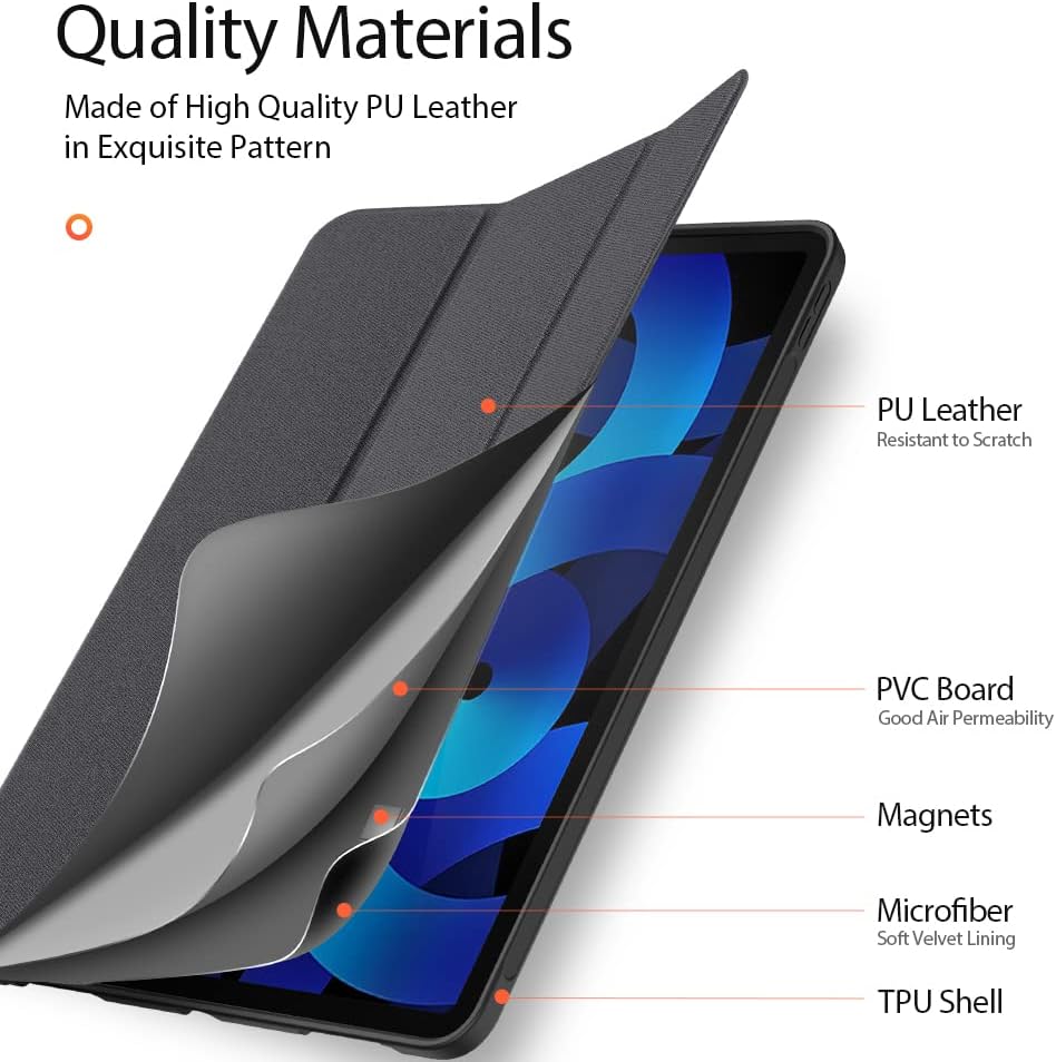 Magnetic Case for iPad Air 13-inch(2025）（2024） - [Built-in Pen Holder] Multi-angle Viewing Hard Shell Smart Stand Case, Auto Sleep\/Wake