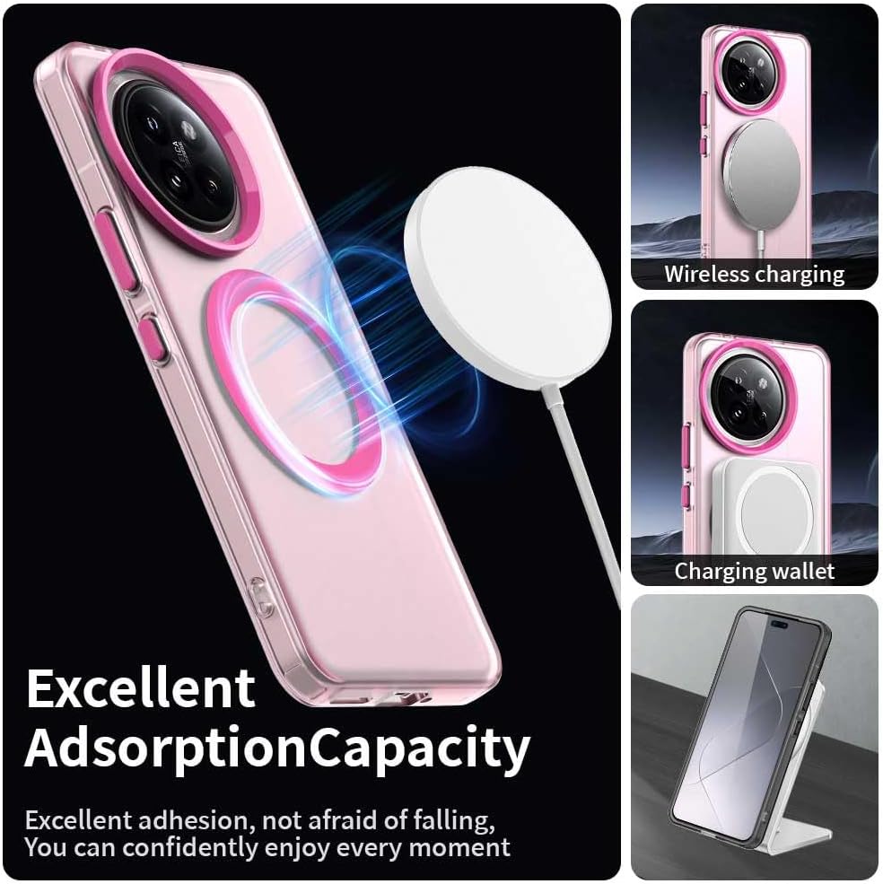 iTape TPU candy phone case for Xiaomi 14 Civi, supports wireless charging, four-corner airbag protection, military anti-fall phone case Green