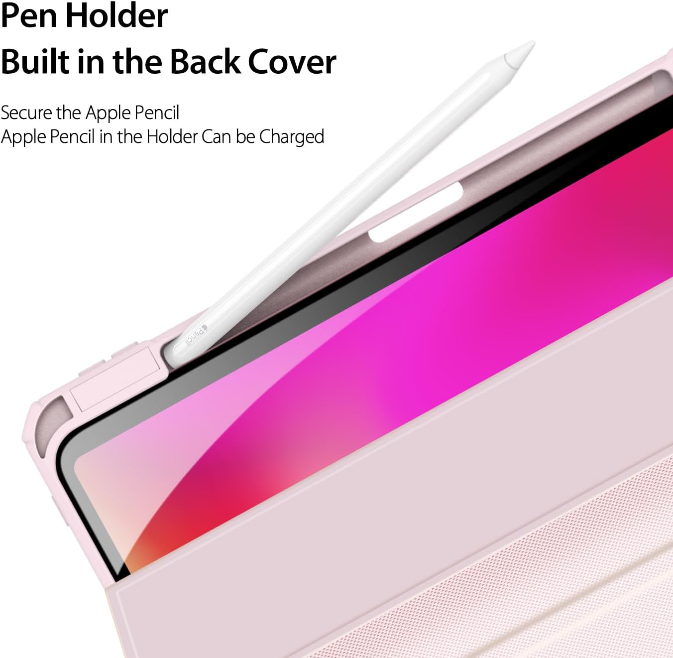 Magnetic Case for Apple iPad Air 11 (2024-2025) [Built-in Pen Holder] Multi-angle Viewing Smart Stand Case, Auto Sleep\/Wake, Four-corner Airbag Protection Blue