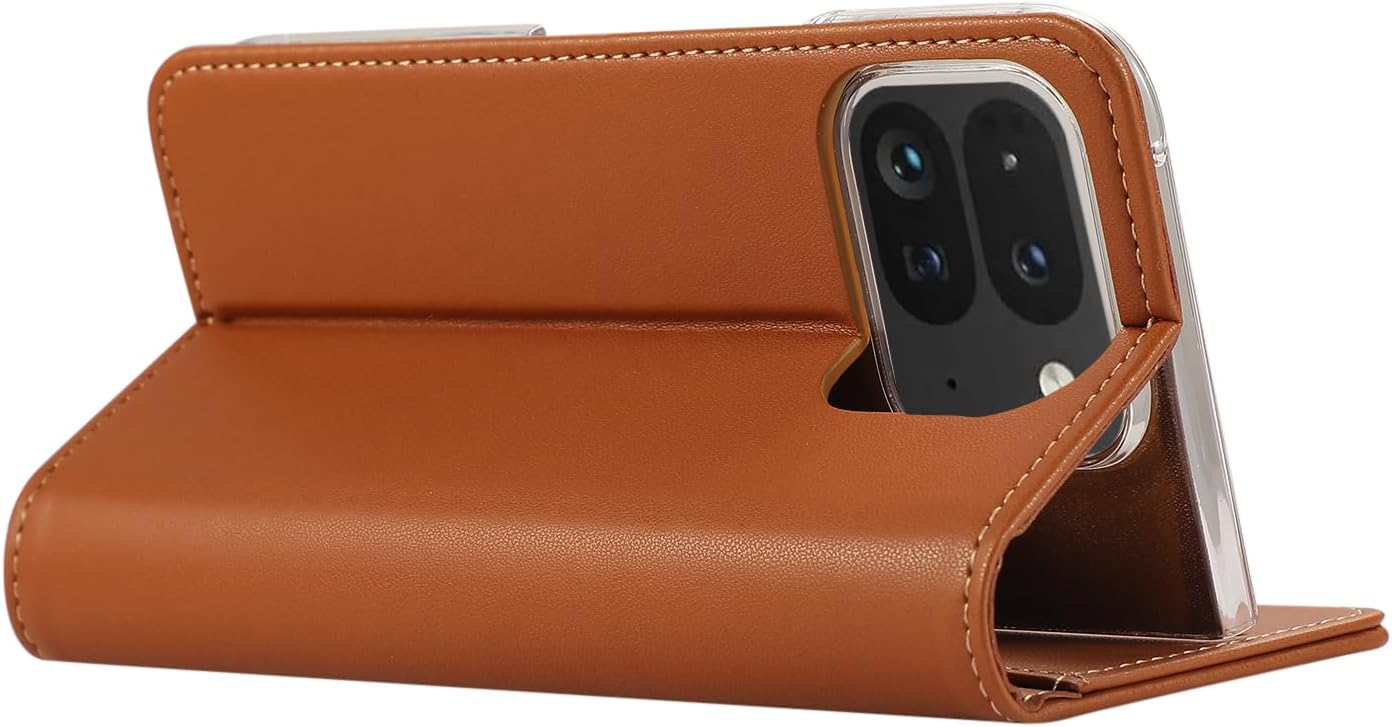 iTape Magnetic Leather Case for Google Pixel 9 Pro Fold, RFID Anti-theft Wallet Phone Case, Multi-Card Slot Magnetic Flip Cover