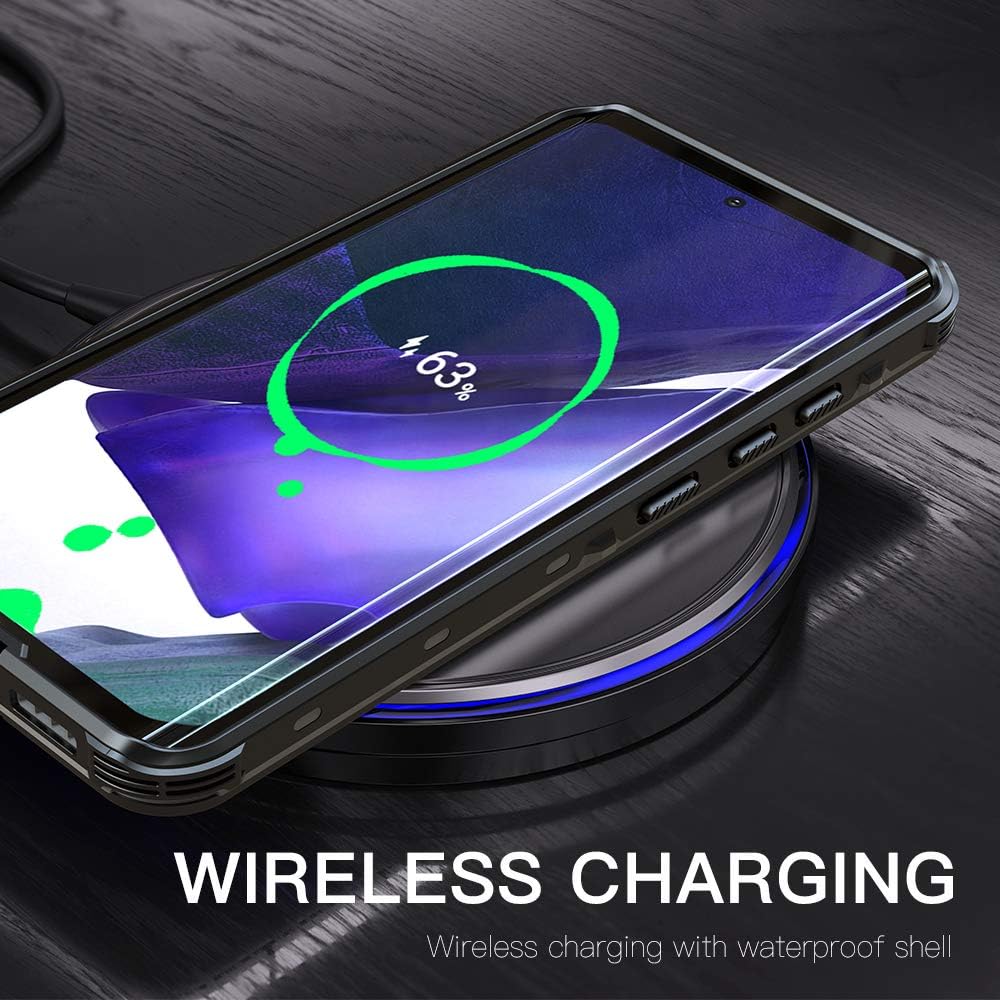 Waterproof Phone Case for Samsung Galaxy S21 ultra, Full Coverage Shell, Built-in Screen Protection 360° Full Body Heavy Duty Shockproof IP68 Underwater Phone Case for Galaxy S21 ultra, Lanyard