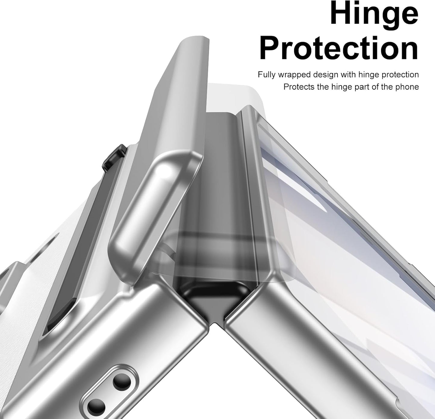 Lightweight phone case for Samsung Galaxy Z Fold6, hinged case supports wireless charging with lens protection, screen protector, complimentary stylus, drop-proof and fingerprint resistant