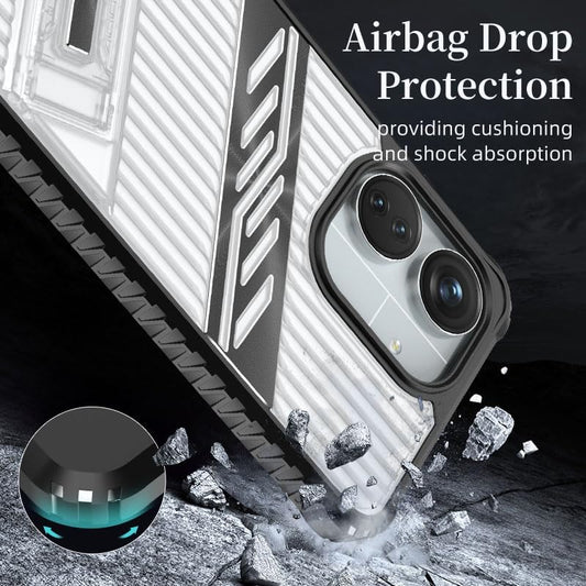 iTape Four-corner airbag anti-fall mobile phone case suitable for Xiaomi Redmi 13C 5G, invisible folding bracket, suitable for Xiaomi Redmi 13C 5G Green