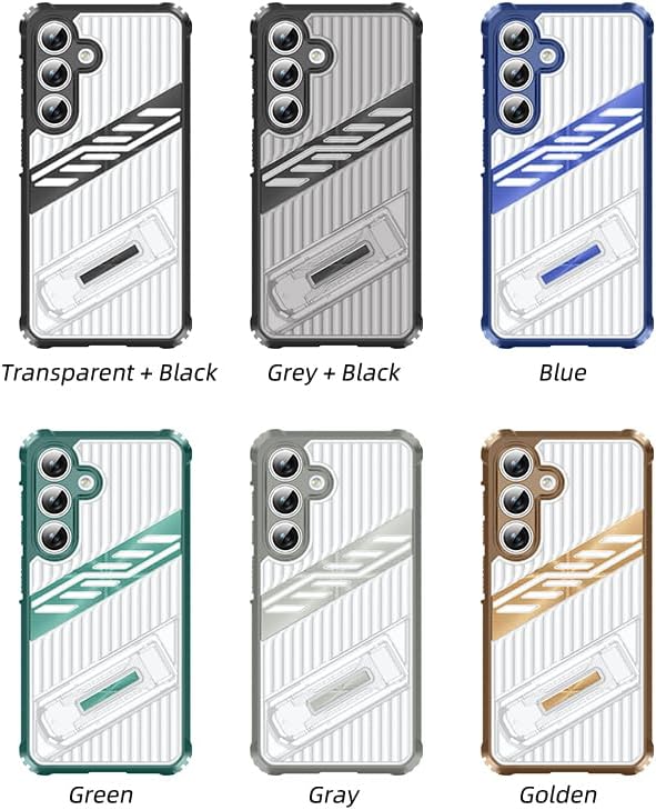 iTape Four-corner airbag anti-fall mobile phone case suitable for Samsung Galaxy S24 FE, invisible folding bracket, suitable for Samsung Galaxy S24 FE