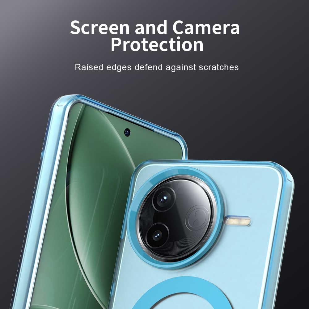 iTape TPU magnetic candy color mobile phone case for Xiaomi Redmi K80, supports wireless charging, four-corner airbag protection, military anti-fall mobile phone case Purple