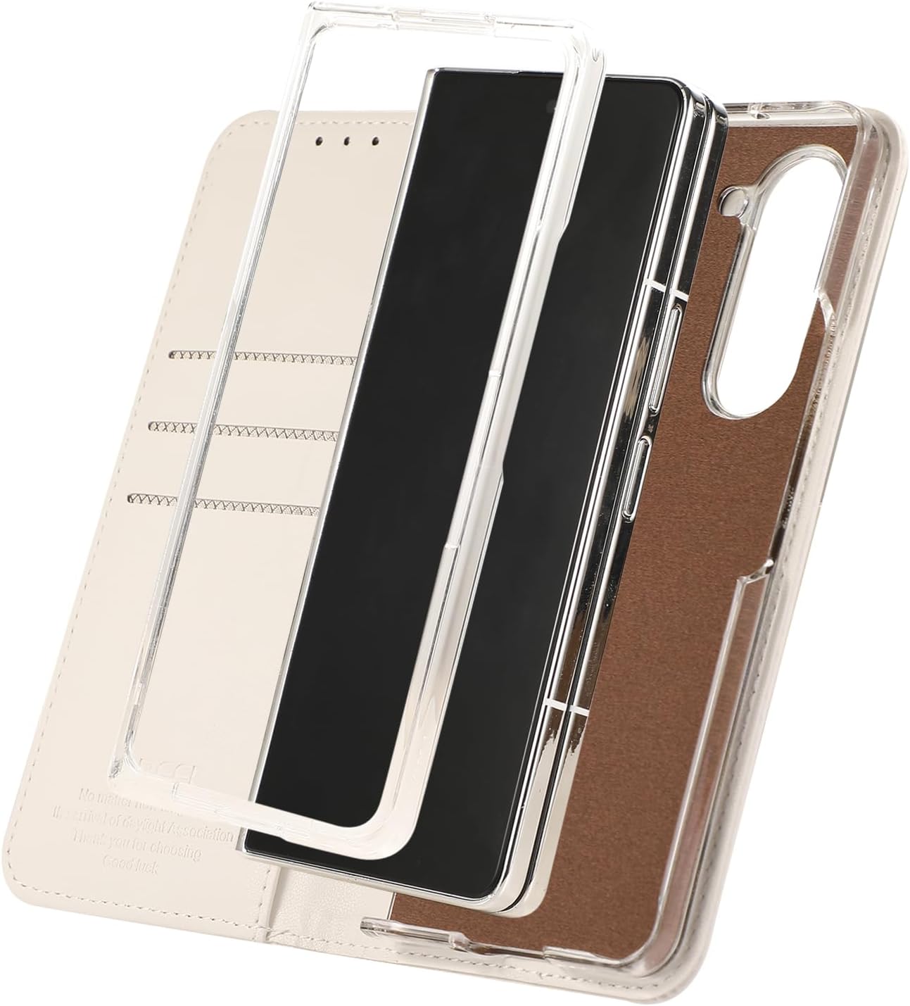 iTape Magnetic Leather Case for Samsung Galaxy Z Fold5, RFID Anti-theft Wallet Phone Case, Multi-Card Slot Magnetic Flip Cover Green