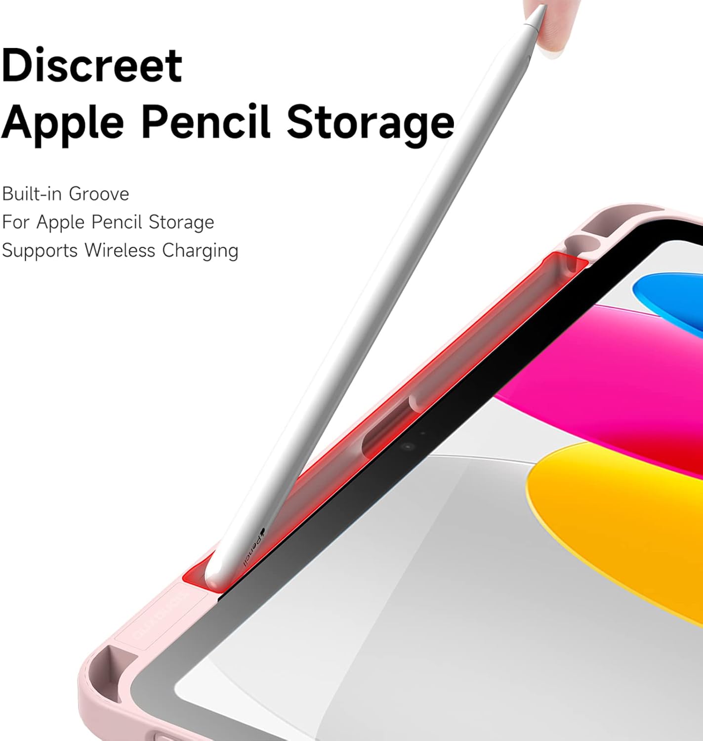 Magnetic protective case for Apple iPad Air 11 (2025), [Stand function] Ultra-thin smart case with automatic sleep wake function Pink