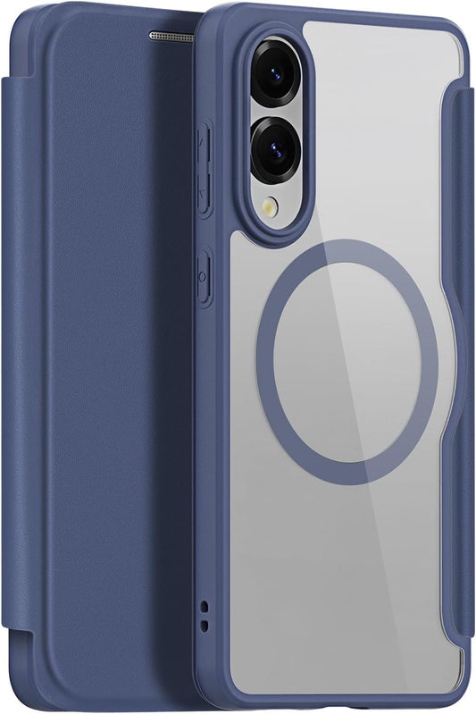 iTape Magnetic phone case for Samsung Galaxy S25 Edge, wireless charging + (FRID) anti-theft card slot, magnetic ring bracket, transparent back cover