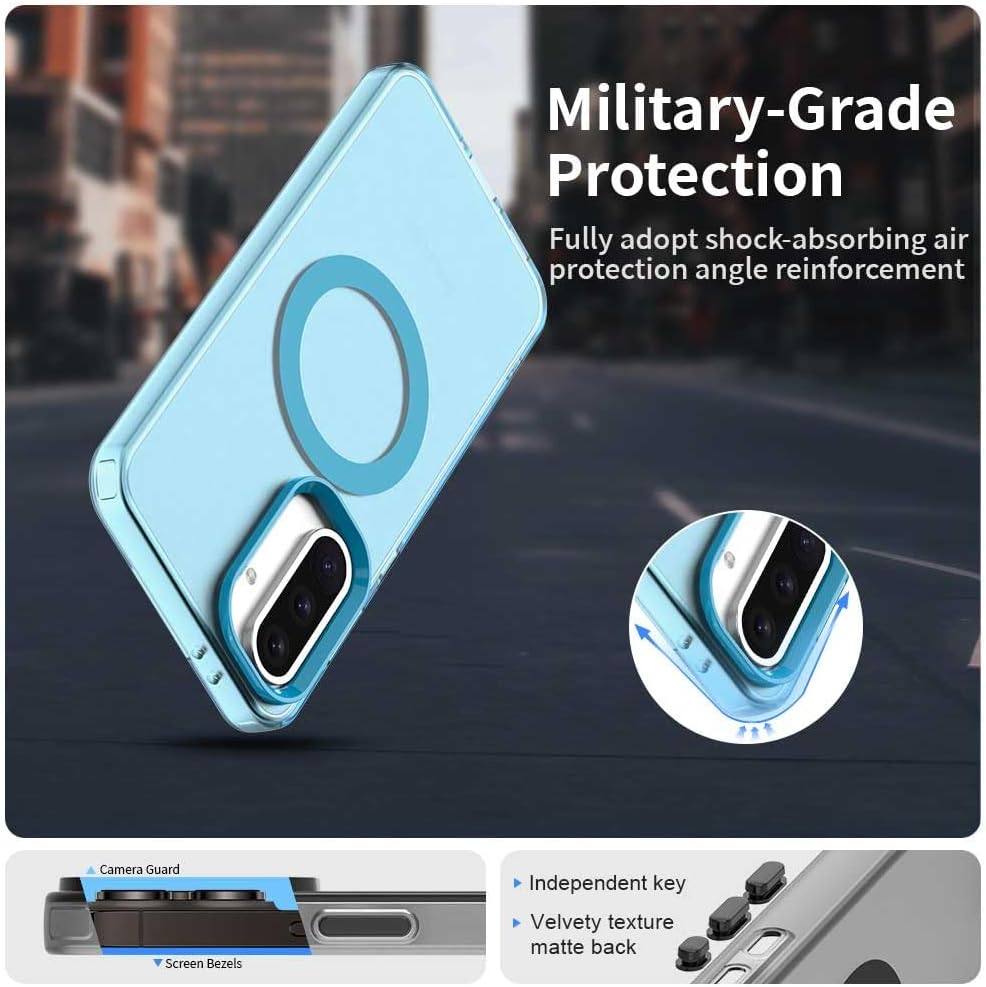 iTape TPU magnetic candy color mobile phone case for Samsung Galaxy A56 5G, supports wireless charging, four-corner airbag protection, military anti-fall mobile phone case Orange