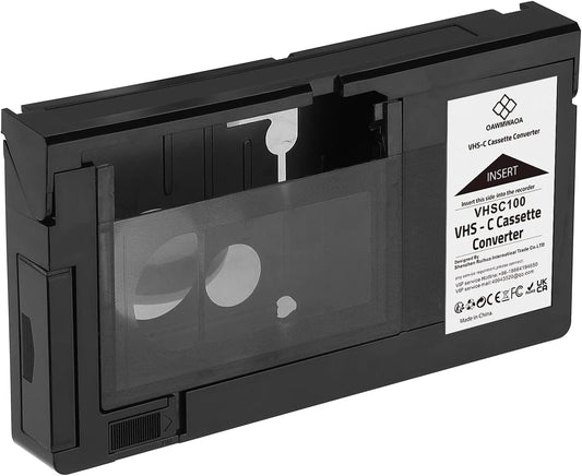 iTape VHS-C Cassette Adapter Compatible with VHS-C SVHS Camcorders Motorized VHS Cassette Converter Not Compatible with 8mm \/ MiniDV \/ Hi8