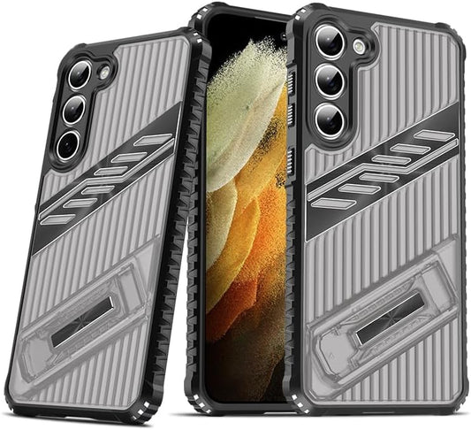 iTape Four-corner airbag anti-fall mobile phone case suitable for Samsung Galaxy S23, invisible folding bracket, suitable for Samsung Galaxy S23