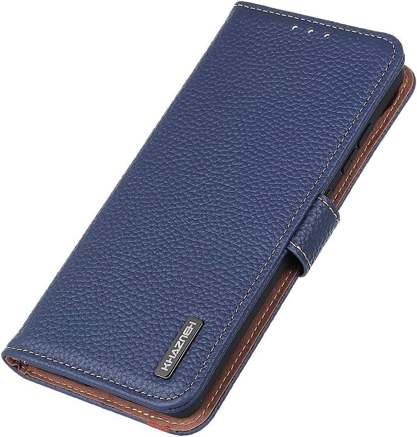 iTape Genuine leather pebbled phone case for Honor 400 Lite, cowhide RFID anti-theft brush phone case with card slot and shockproof flip cover Red