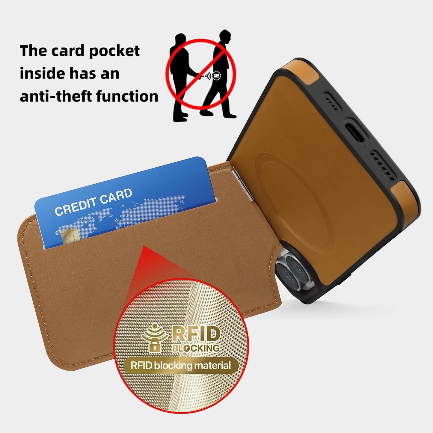 Lycra Down Phone Case for iPhone 16 Plus with [Credit Card Holder] [RFID] Invisible Flip Holder, Magnetic car mount, waterproof and drop-proof, comfortable to hold Green